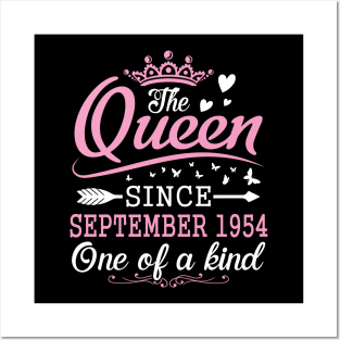 The Queen Since September 1954 One Of A Kind Happy Birthday 66 Years Old To Me You Posters and Art